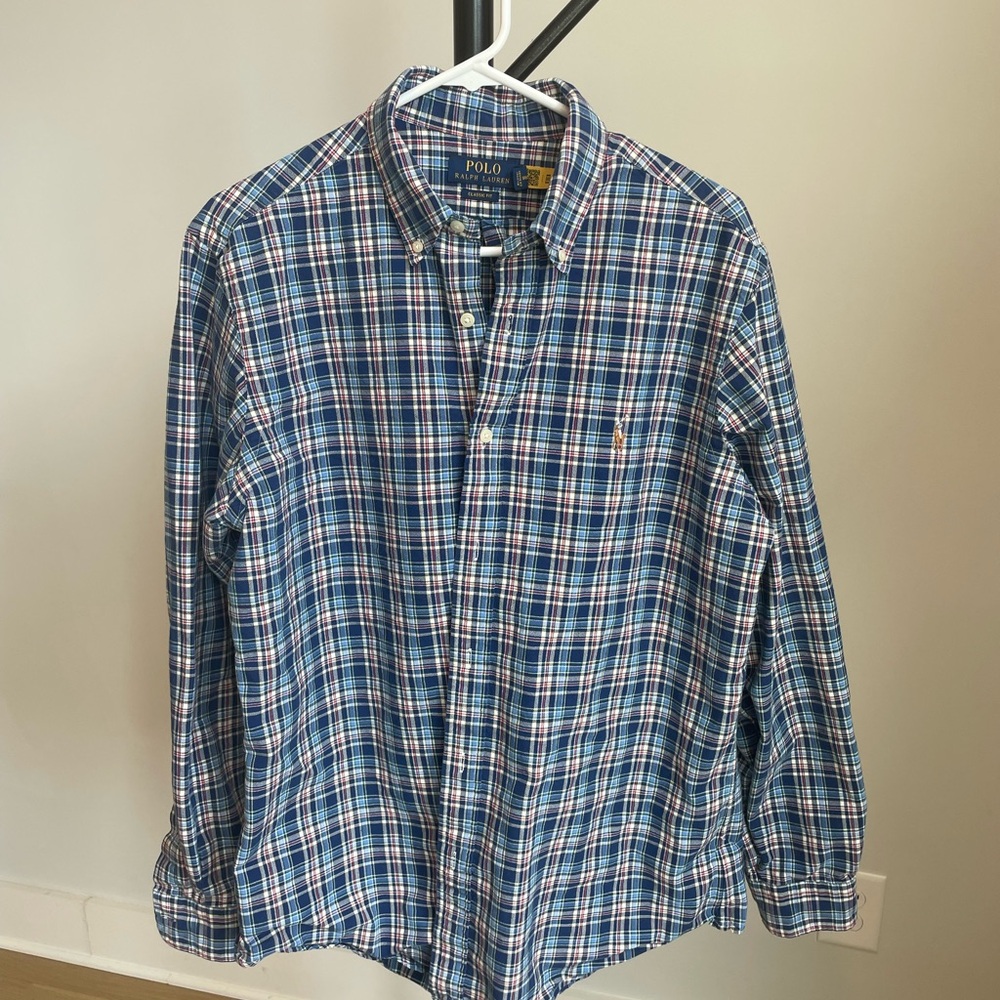 Ralph Lauren Blue Casual Button Down Shirt